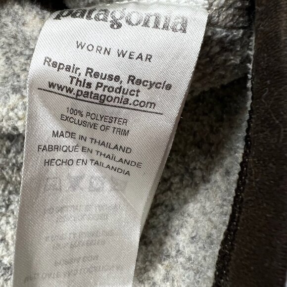 Patagonia Men's Two Tone Brown Tan Better Sweater Quarter Zip Pullover Size Med - Picture 6 of 7